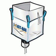 Sac big-bag jupe supérieure de remplissage et goulotte de vidange Sac big-bag jupe supérieure de remplissage et goulotte de vidange