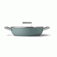 SMEG sauteuse vert émeraude mat 28cm + couvercle DPF2812EGM - 8017709356118