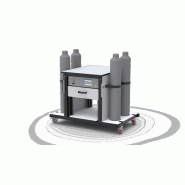 Table de laboratoire pour mélangeurs de gaz en rack  - espace pour bouteilles lourdes - MODULO SINGLE