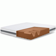 The White Stone Matelas Double170x180 Basic orthopédique | Hauteur 25 cm | Made in Italy - blanc textile BASICH25-170X180X25