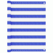 VidaXL Écran de balcon Bleu et blanc 90x500 cm PEHD Modèle Azur - 310890