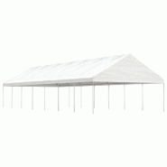 VidaXL Belvédère avec toit blanc 15,61x5,88x3,75 m polyéthylène Modèle AbriModerne 03 - blanc 3155523