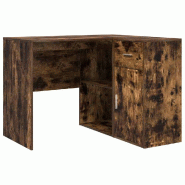 Bureau d'angle avec tiroir Chêne fumé 102 x 88 x 75 cm Modèle Titan Prestige Plus - 8721158934529