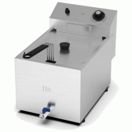 Friteuse de table professionnelle en acier inox 8 litres avec robin... - PFD8LC
