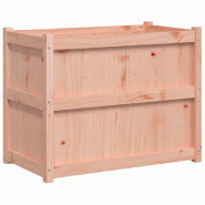 Helloshop26 - Jardinière bac lit surélevé plantes fleurs terrasse jardin 90 x 50 x 70 cm bois massif douglas marron 02_0038006 - marron Bois massif