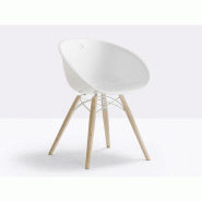 Lot de 6 chaises d'accueil Gliss 904 Pedrali