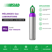 Mélanges laboratoire et recherche SIAD - gaz vecteurs/référence GC et GC/MS, culture cellulaire, combustion FID