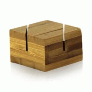 Packnwood FHC - 100Pcs - Porte menu en bambou - 40x40x25mm - marron 210BSIGN11 Packnwood FHC - 100Pcs - Porte menu en bambou - 40x40x25mm - marron 210BSIGN11