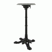 Pied bistrot rabattable table extérieure fonte 4 branches H72 cm