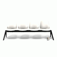 Poutre d'accueil BAKEA - Sokoa - Blanc, 4 places_0