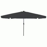 VidaXL Parasol de jardin Anthracite 395 x 395 x 245 cm Polyester Modèle Helios Panorama Terrasse - 42003646