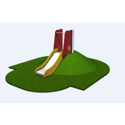 Toboggan hauteur plancher 600 - TT06GPE - Crea Equipements - pour enfants de 2 à 6 ans
