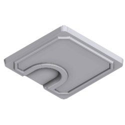 Couvercle armé pour regard pluvial 30x30 - joints caoutchouc intégrés - béton - fabrication française