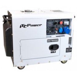 Groupe électrogène diesel insonorisé DG7800SE - moteur 4 temps à injection directe - AVR - tableau de contrôle complet