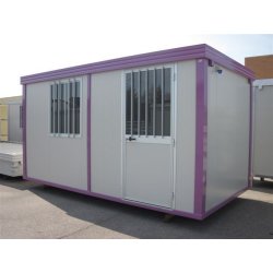 Bungalow série confort - démontable - 6.14m x 2.40m - structure acier galvanisé et panneaux calorifugés