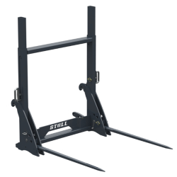 Fourche à grandes balles Stoll - Référence 3611920 - Repliable - 1200mm - 1000kg