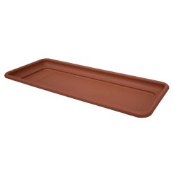 ArtPlast - Soucoupe pour pots 100x40x7 cm, terracotta - Collection QUADRO MAXI - orange plastique polypropylène ZA2370