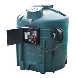 Cuve à fioul 5000L EROLL - double paroi, pompe 56L/min, enrouleur 13m, jauge ultrasonique