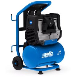 Compresseurs d'air à piston mobiles silencieux ABAC - 10 litres, 0,75 ch, 59 dB(A)