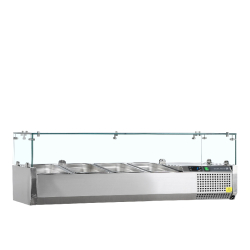 Vitrine réfrigérée GN1/3 VK38-120 Inox L1200mm 16514 TEFCOLD