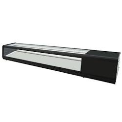 Vitrine réfrigérée pour tapas pour 4 gn 1/3 verre plat - 1810x400x300 mm - 160 W 230/1V - 13RC8184 Eurast - inox 13RC8184