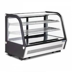Vitrine Réfrigérée de Comptoir 160L - Noire - Polar - inox GP291