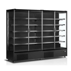 Vitrine réfrigérée PC2500B - 5,13 m² surface, 4 portes vitrées, éclairage LED, garantie 2 ans