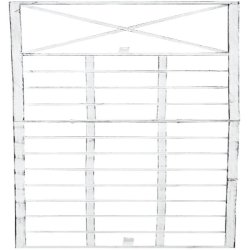 Décoshop26 - Treillis décoration mural jardin roses plantes grimpantes métal blanc vieilli 10_0003899 10_0003899 - métal 3000251832709