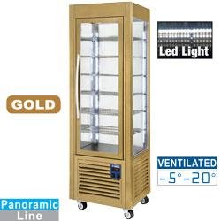Vitrine réfrigérée panoramique - 5 grilles ventilée - 360L - Gold SNE/GB-C5