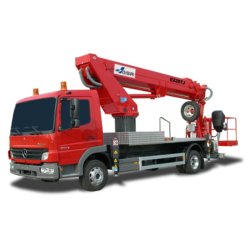 Camion nacelle E228TJ - GSR - 22.0 m de hauteur de travail, 17.6 m de déport maximum et 280 kg de charge utile