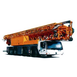 Grue automotrice de construction MK 88 Liebherr - 4 essieux - Flèche de 45 m - Hauteur sous crochet 59,1 m