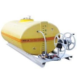 Ensemble cuve PFV ovale 3 000 litres équipée sur plateau avec pompe électrique - CEMO - 90237E