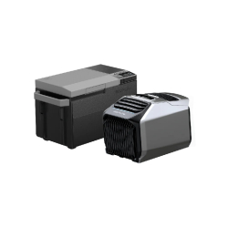 Climatiseur portable EcoFlow WAVE 2 +Réfrigérateur portable EcoFlow GLACIER