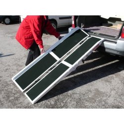 Rampes pliantes pour scooter - démontables en fibre de verre avec chasse-roues