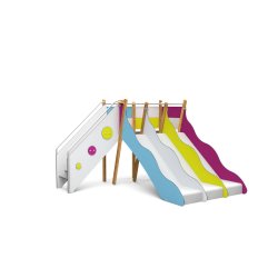 Toboggan d'extérieur pour enfants de 2 à 7 ans -  Tobo'Gliss H114