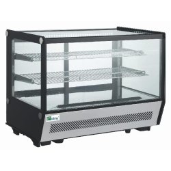 Vitrine réfrigérée à poser service arrière double vitrage 4 portes coulissantes température 0/+12°c et capacité 160 l - RTW-160L-5