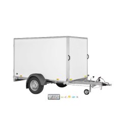 Remorque fourgon bois Saris - DV135 - 1 essieu roues extérieures - PTAC : 1350 kg - 256 x 134 x H150 cm