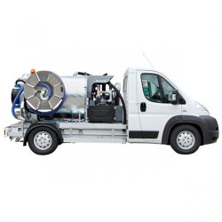 Unicom - Hydrocureur Rioned - Réservoir d'eau 1.500 litres avec moteur puissant et enrouleur pivotant 135°