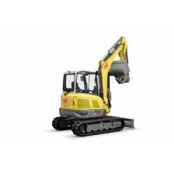 Pelle sur chenilles Wacker Neuson ET58 - 33,5 kW - Profondeur de fouille 4 017 mm - Poids 5,052 à 6,386 kg
