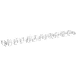 Helloshop26 - Jardinière lit surélevé plantes fleurs jardinà gabion acier galvanisé 270 x 30 x 10 cm 02_0001286 - acier 3000076561532