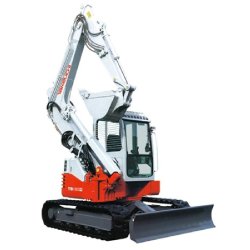 Mini Pelle Takeuchi TB 280FR - Poids 8350 kg - Profondeur de fouille 4545 mm - Puissance 61,6 ch - Moteur Yanmar 4 cylindres
