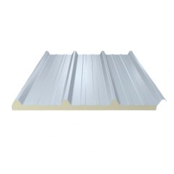 Panneau sandwich couverture acier/vitrorésine (polyester blanc) mousse polyuréthane à destination des bâtiments agricoles (élevage)