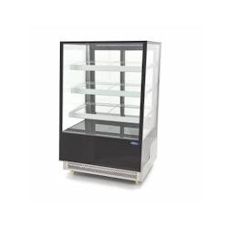 Vitrine réfrigérée à gâteaux - 400 L - 90 cm - sur roues | Maxima - 09400842 - noir inox 9400842