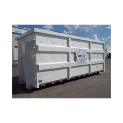 Benne ouverte série lisse renforcée - SARL CMMI - ampliroll 25 à 35 m³ pour déchets DIB, cartons et plastiques