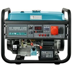 Générateur triphasé à essence DE et auto 8 kW - KÖNNER & SÖHNEN - 10000E-3 ATS