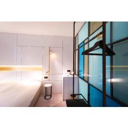 Cloison vitrée - Paroi en verre M50 avec cadre en aluminium personnalisable