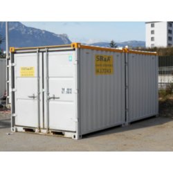 Container à louer - 10 m3 - 2,5 x 2,2 m - Base vie de chantier