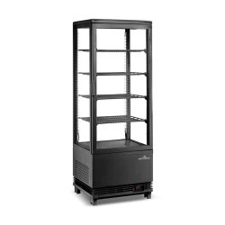 Vitrine réfrigérée positive noire 98 Litres Full Black PREMIUM - GOLDINOX - inox 3701770829675