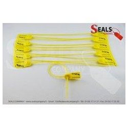 Scellés plastique réglables Tinyseals - Polyéthylène - Insert métallique - Normes ISO PAS 17712