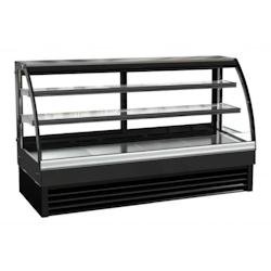 CombiSteel 2000 Vitrine réfrigérée RONDE - noir inox 7450.0815
